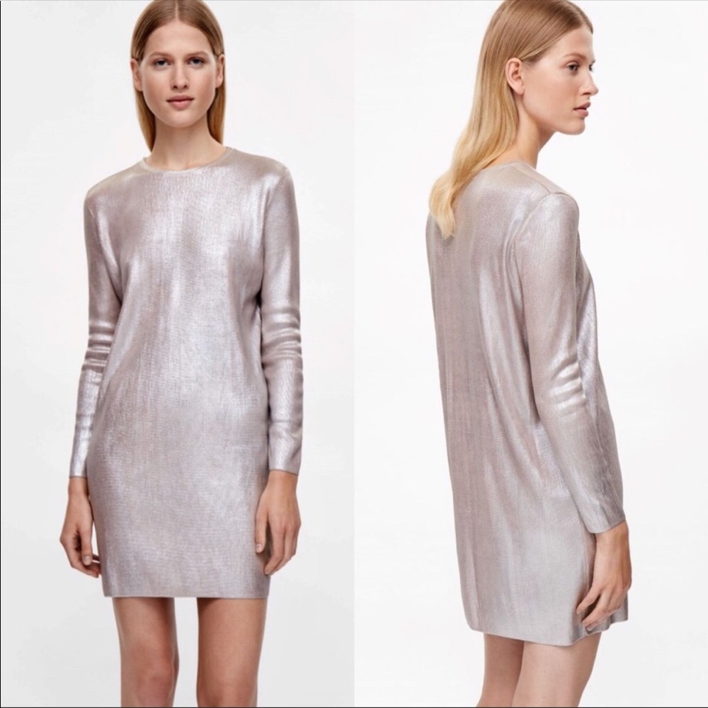 NWT COS metallic mini dress